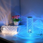 16 color Crystal Rose Table Lamp Light