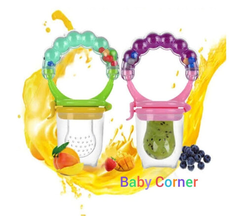 Silicone Baby Fruit Feeding Pacifier (Extra 4pcs Nipple)