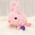 2 Pcs- Electronic Rabbit Toy Easter Bunnies Can Walk and Talk