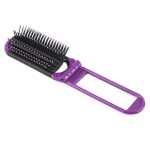 Folding Mini Hair Brush with Mirror